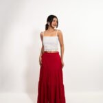 classic red maxi set