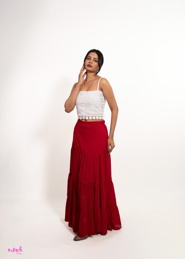 classic red maxi set