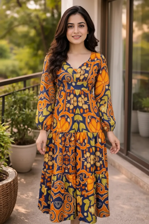 autumn paisley maxi