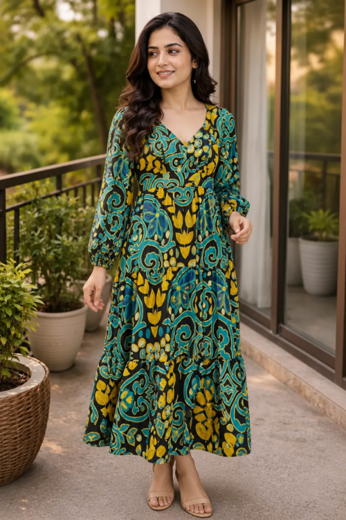 autumn paisley maxi