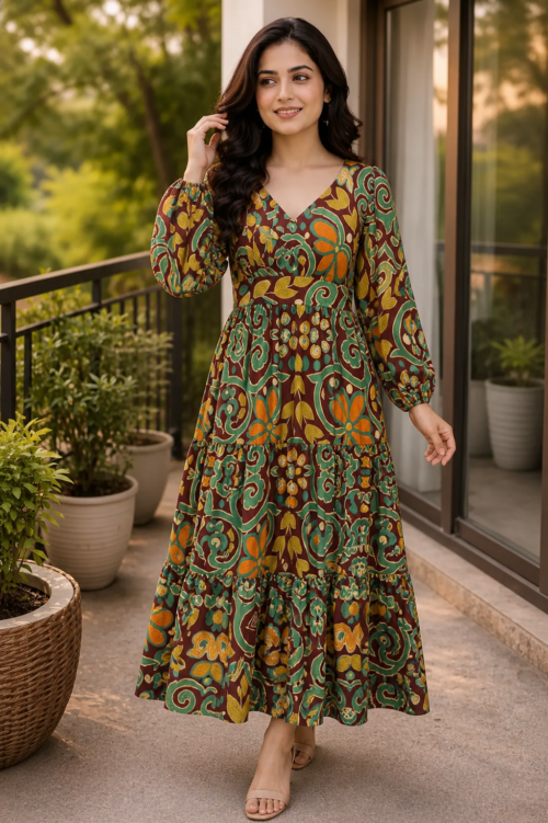 autumn paisley maxi