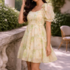cloud blossom dress