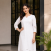 White Blossom Kurta Set