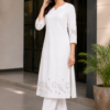 White Blossom Kurta Set