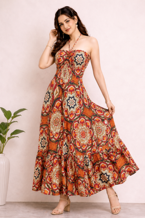 royal bohemian dress