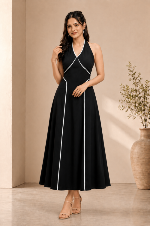 Classic Black Evening Maxi