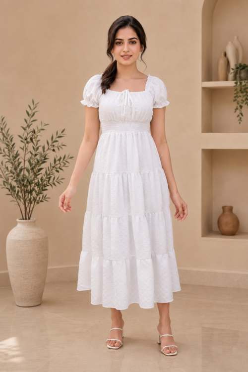 Snow White Midi Dress