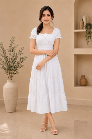 Snow White Midi Dress
