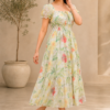 Soft Floral Tiered Maxi