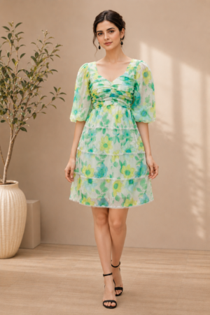 Emerald Bloom Dress