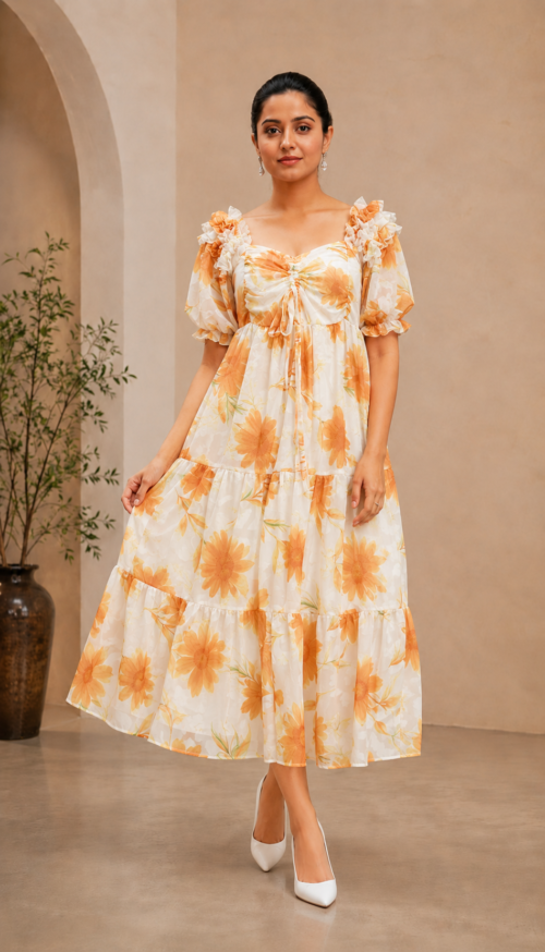 Blush Garden Maxi Dress