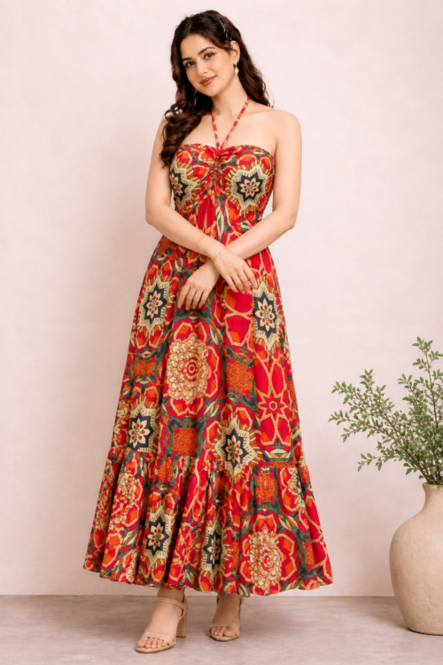 royal bohemian dress