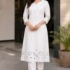 White Blossom Kurta Set