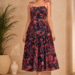 Crimson Bloom Dress