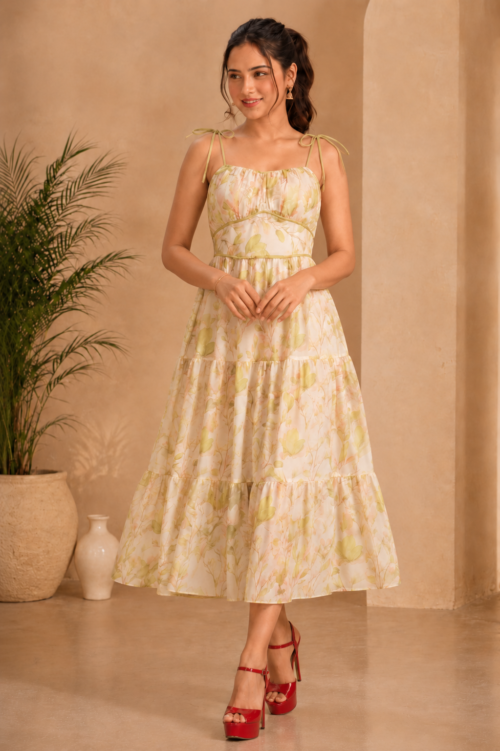 Crimson Bloom Dress