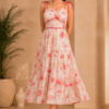 Crimson Bloom Dress