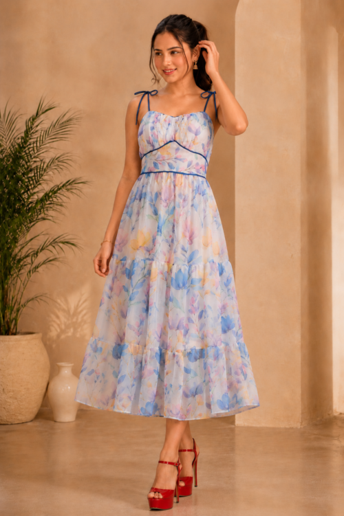 Crimson Bloom Dress