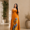 Floral Evening Maxi Dress