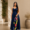 Floral Evening Maxi Dress