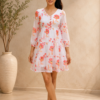 V-Neck Floral Dress