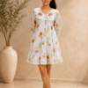V-Neck Floral Dress