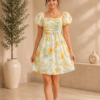 Floral Fit & Flare Dress