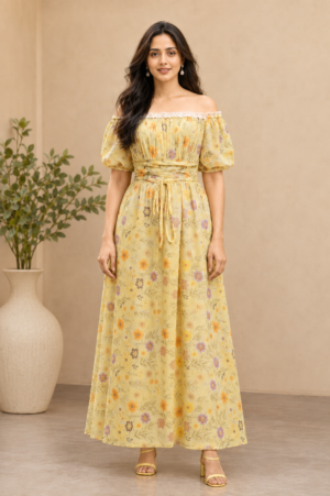 Tie Waist Maxi Dress
