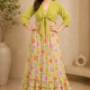Floral Dress with Cover-Up