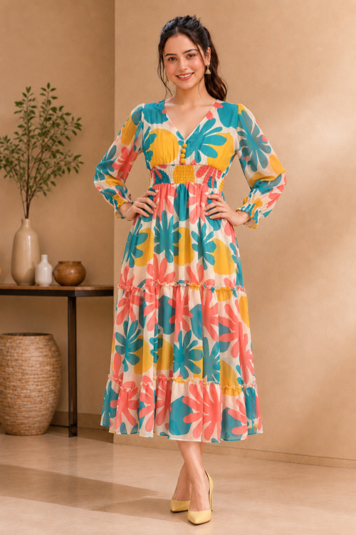 Casual Printed Dress
