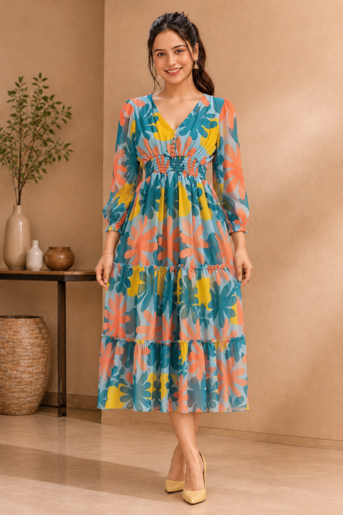 Casual Printed Dress