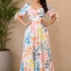 Bloom Print Maxi Dress