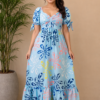Bloom Print Maxi Dress