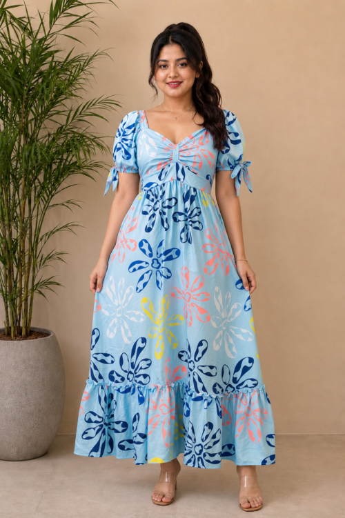 Bloom Print Maxi Dress