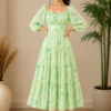 Pastel Floral Maxi Dress