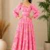 Pastel Floral Maxi Dress