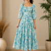 Pastel Floral Maxi Dress